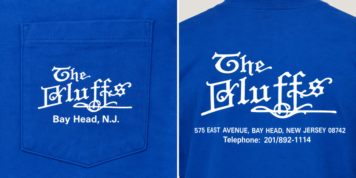 The Bluffs Room Key Tee Royal