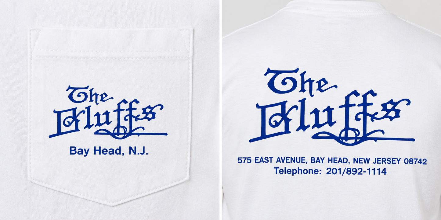 The Bluffs Room Key Tee White
